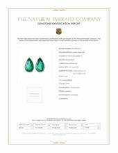 6.96 Ct.Tw.Total Carat Weight Emerald Pair from Zambia Scan Report