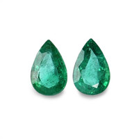 6.96 Ct.Tw.Total Carat Weight Emerald Pair from Zambia Video