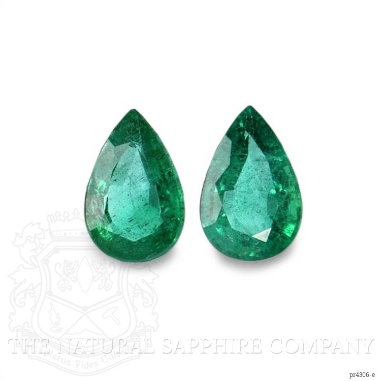 6.96 Ct.Tw. Emerald Pair from Zambia