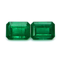 2.91 Ct.Tw.Total Carat Weight Emerald Pair from Zambia Video