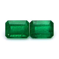 2.84 Ct.Tw.Total Carat Weight Emerald Pair from Zambia Video
