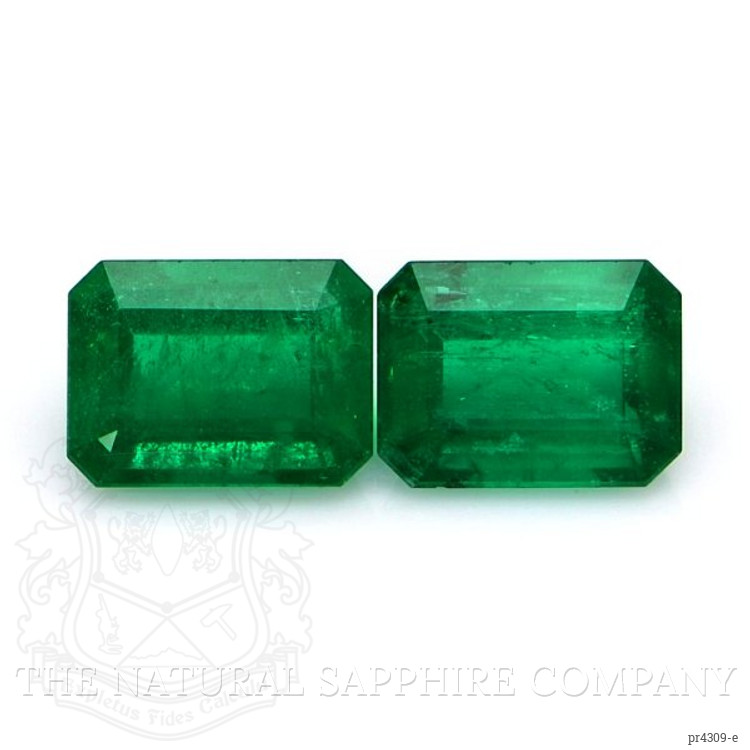 2.84 Ct.Tw. Emerald Pair from Zambia