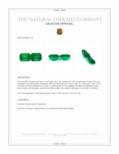 2.07 Ct.Tw.Total Carat Weight Emerald Pair from Zambia Appraisal