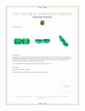 1.76 Ct.Tw.Total Carat Weight Emerald Pair from Zambia Appraisal