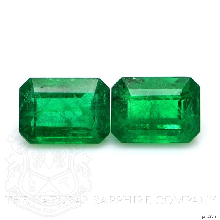 3.29 Ct.Tw. Emerald Pair from Zambia