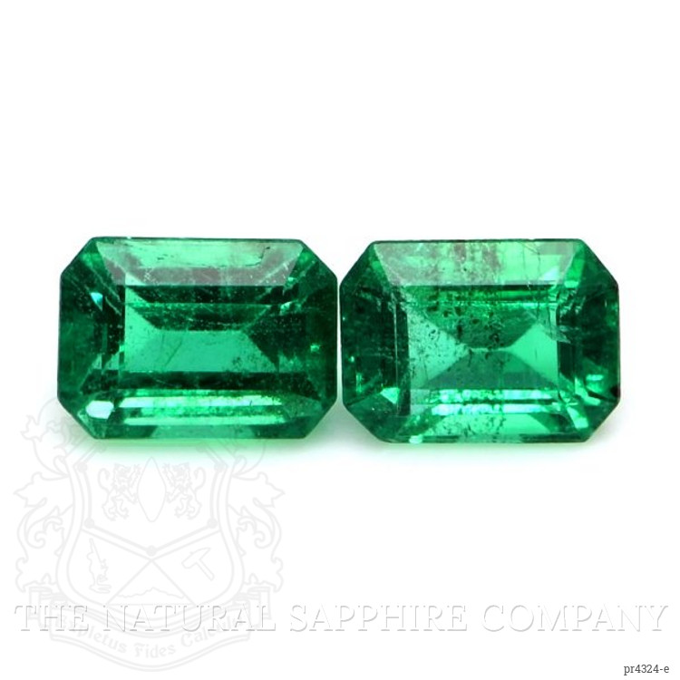 3.28 Ct.Tw. Emerald Pair from Zambia