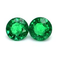 3.09 Ct.Tw.Total Carat Weight Emerald Pair from Zambia Video