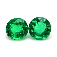 3.20 Ct.Tw.Total Carat Weight Emerald Pair from Zambia Video