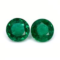 3.59 Ct.Tw.Total Carat Weight Emerald Pair from Zambia Video