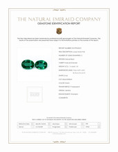 2.47 Ct.Tw.Total Carat Weight Emerald Pair from Zambia Scan Report