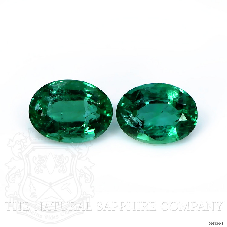 2.47 Ct.Tw. Emerald Pair from Zambia