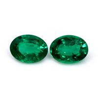 2.30 Ct.Tw.Total Carat Weight Emerald Pair from Zambia Video