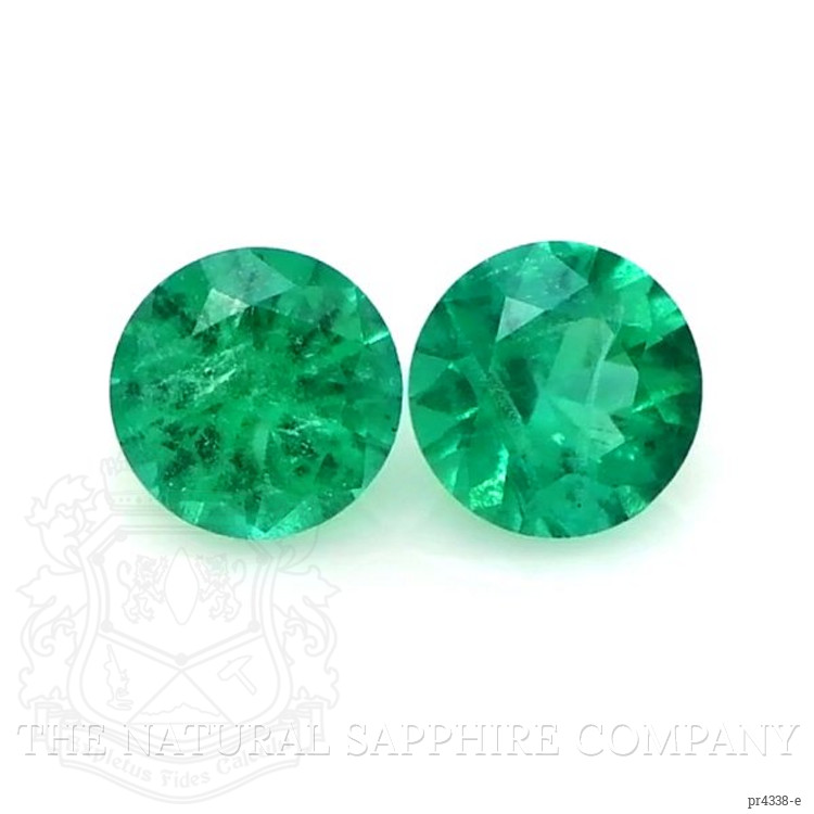 0.43 Ct.Tw. Emerald Pair from Zambia