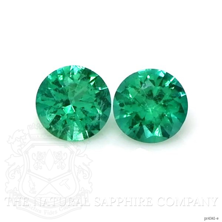 0.57 Ct.Tw. Emerald Pair from Zambia