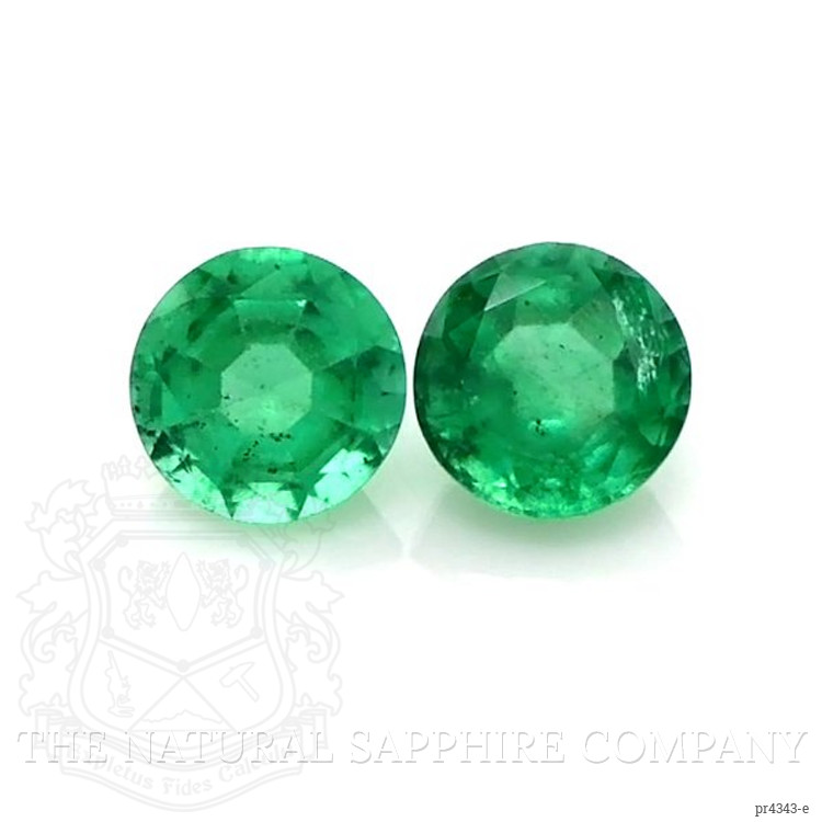 0.66 Ct.Tw. Emerald Pair from Zambia