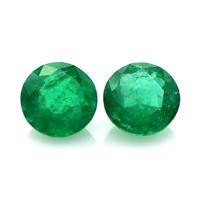 0.85 Ct.Tw.Total Carat Weight Emerald Pair from Zambia Video
