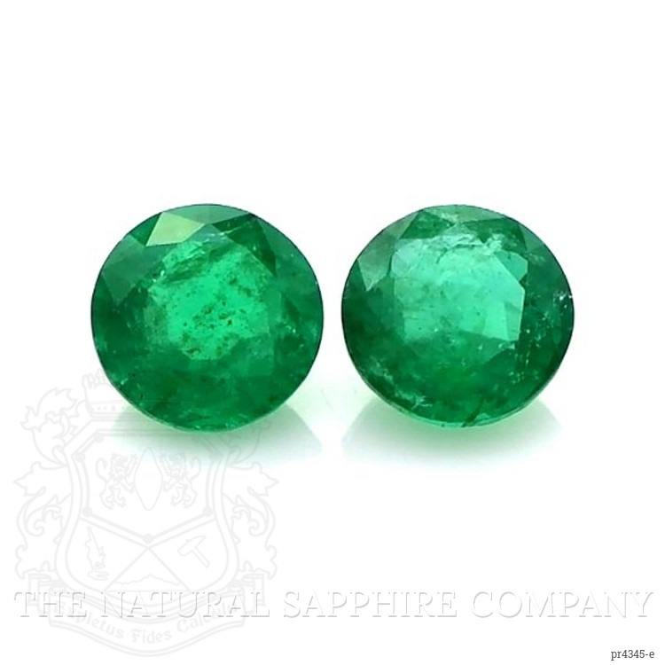 0.85 Ct.Tw. Emerald Pair from Zambia