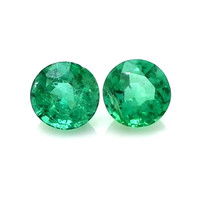 0.97 Ct.Tw.Total Carat Weight Emerald Pair from Zambia Video