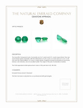 1.18 Ct.Tw.Total Carat Weight Emerald Pair from Zambia Appraisal