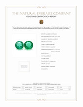 1.11 Ct.Tw.Total Carat Weight Emerald Pair from Zambia Scan Report