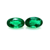 0.48 Ct.Tw.Total Carat Weight Emerald Pair from Zambia Video