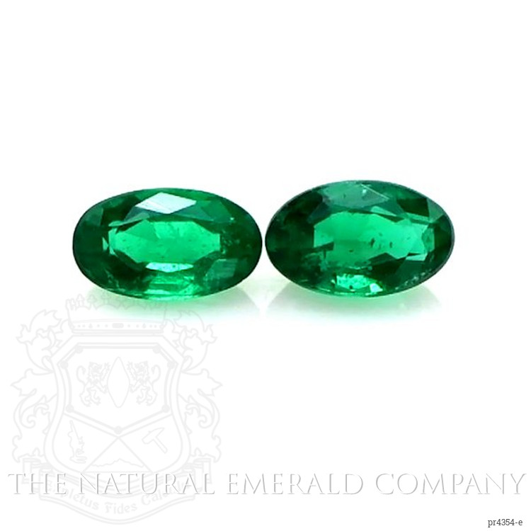 Accent Stones Emerald Earring <span>0.48</span> <span class="tooltip-light">Ct.Tw.<span class="tooltiptext">Total Carat Weight</span></span>, Platinum 950