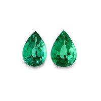0.70 Ct.Tw.Total Carat Weight Emerald Pair from Zambia Video