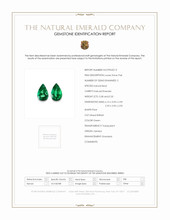 0.71 Ct.Tw.Total Carat Weight Emerald Pair from Zambia Scan Report