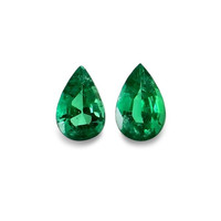 0.71 Ct.Tw.Total Carat Weight Emerald Pair from Zambia Video
