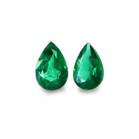 0.80 Ct.Tw.Total Carat Weight Emerald Pair from Zambia Video
