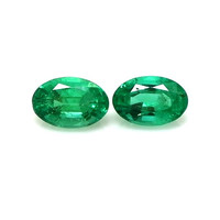 0.88 Ct.Tw.Total Carat Weight Emerald Pair from Zambia Video