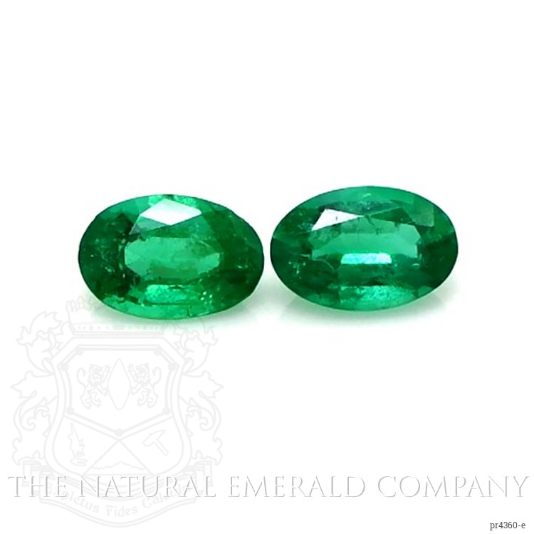 0.69 Ct.Tw. Emerald Pair from Zambia