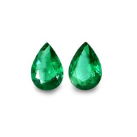 1.12 Ct.Tw.Total Carat Weight Emerald Pair from Zambia Video