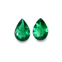 1.05 Ct.Tw.Total Carat Weight Emerald Pair from Zambia Video