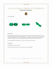 1.58 Ct.Tw.Total Carat Weight Emerald Pair from Zambia Appraisal