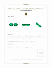 1.58 Ct.Tw.Total Carat Weight Emerald Pair from Zambia Appraisal