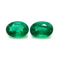 1.58 Ct.Tw.Total Carat Weight Emerald Pair from Zambia Video