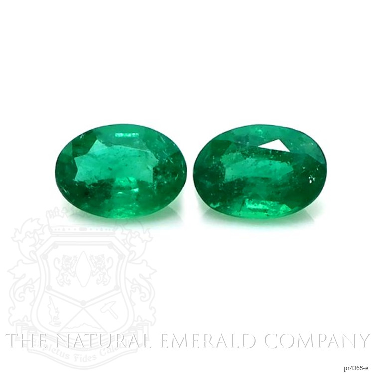 1.58 Ct.Tw. Emerald Pair from Zambia