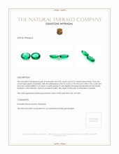 1.67 Ct.Tw.Total Carat Weight Emerald Pair from Zambia Appraisal