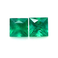 0.86 Ct.Tw.Total Carat Weight Emerald Pair from Zambia Video