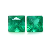 0.87 Ct.Tw.Total Carat Weight Emerald Pair from Zambia Video