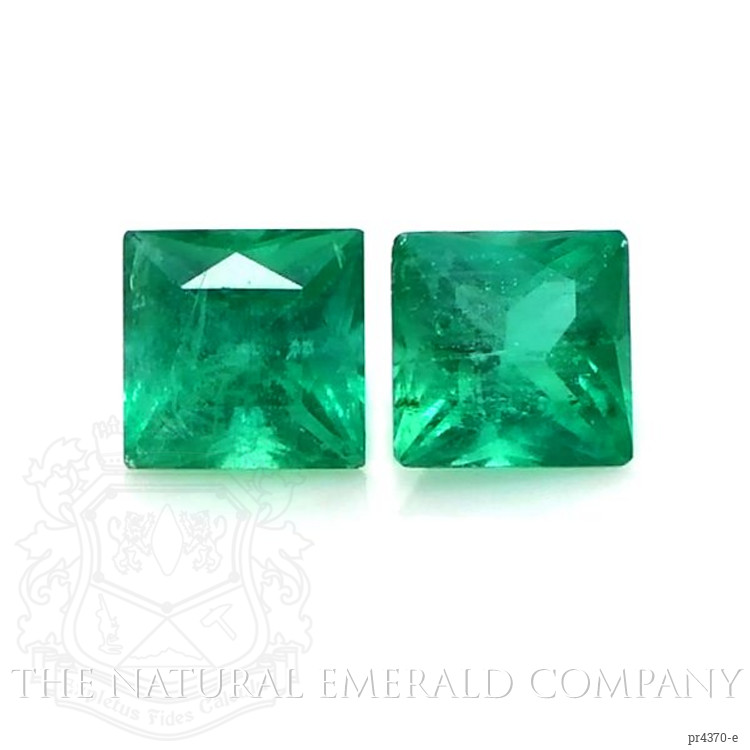 0.87 Ct.Tw. Emerald Pair from Zambia