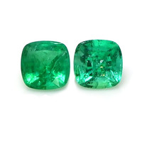 0.98 Ct.Tw.Total Carat Weight Emerald Pair from Zambia Video