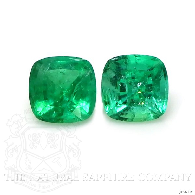 0.98 Ct.Tw. Emerald Pair from Zambia