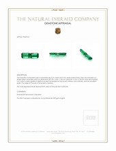 0.50 Ct.Tw.Total Carat Weight Emerald Pair from Zambia Appraisal