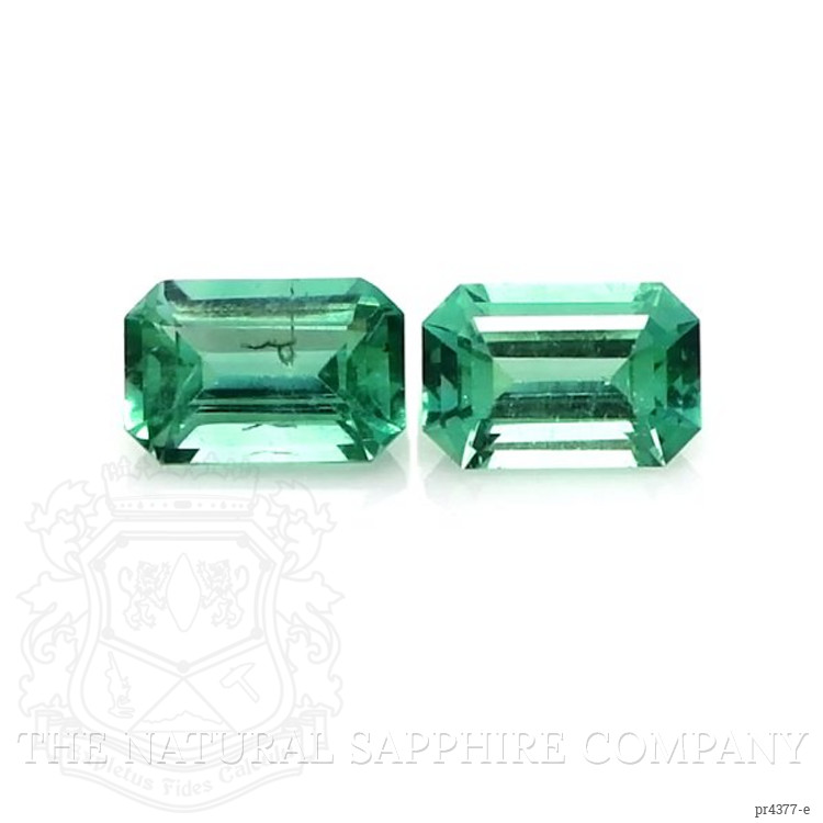 0.96 Ct.Tw. Emerald Pair from Zambia