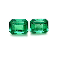 0.97 Ct.Tw.Total Carat Weight Emerald Pair from Zambia Video