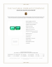 1.05 Ct.Tw.Total Carat Weight Emerald Pair from Zambia Scan Report