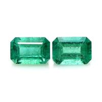 1.23 Ct.Tw.Total Carat Weight Emerald Pair from Zambia Video