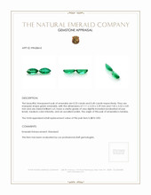 0.73&nbsp;Ct.Tw.Total Carat Weight Emerald Pair from Zambia Appraisal